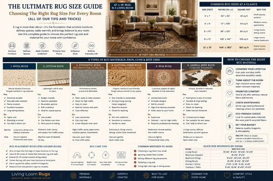 6 Types of Rug Materials and How to Choose One: A Complete Rug Material Guide for Your Home