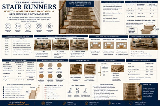 Stair Runner Guide: How to Choose the Right Staircase Rug (Sizes, Materials & Installation Tips)