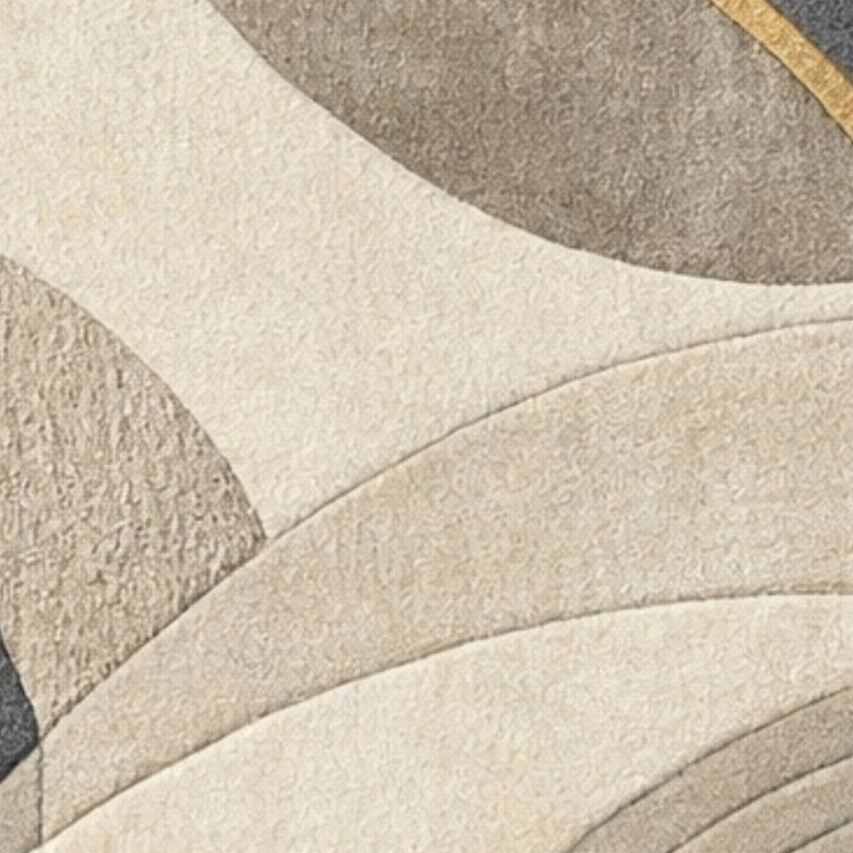 Close-up of a textured fabric with geometric pattern in neutral colors
