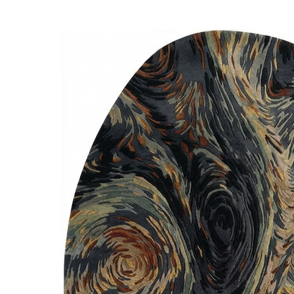 Abstract Swirl Textured Hand-Tufted Area Rug – Modern Luxury Carpet for Living Room & Bedroom