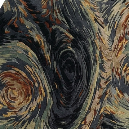 Abstract Swirl Textured Hand-Tufted Area Rug – Modern Luxury Carpet for Living Room & Bedroom