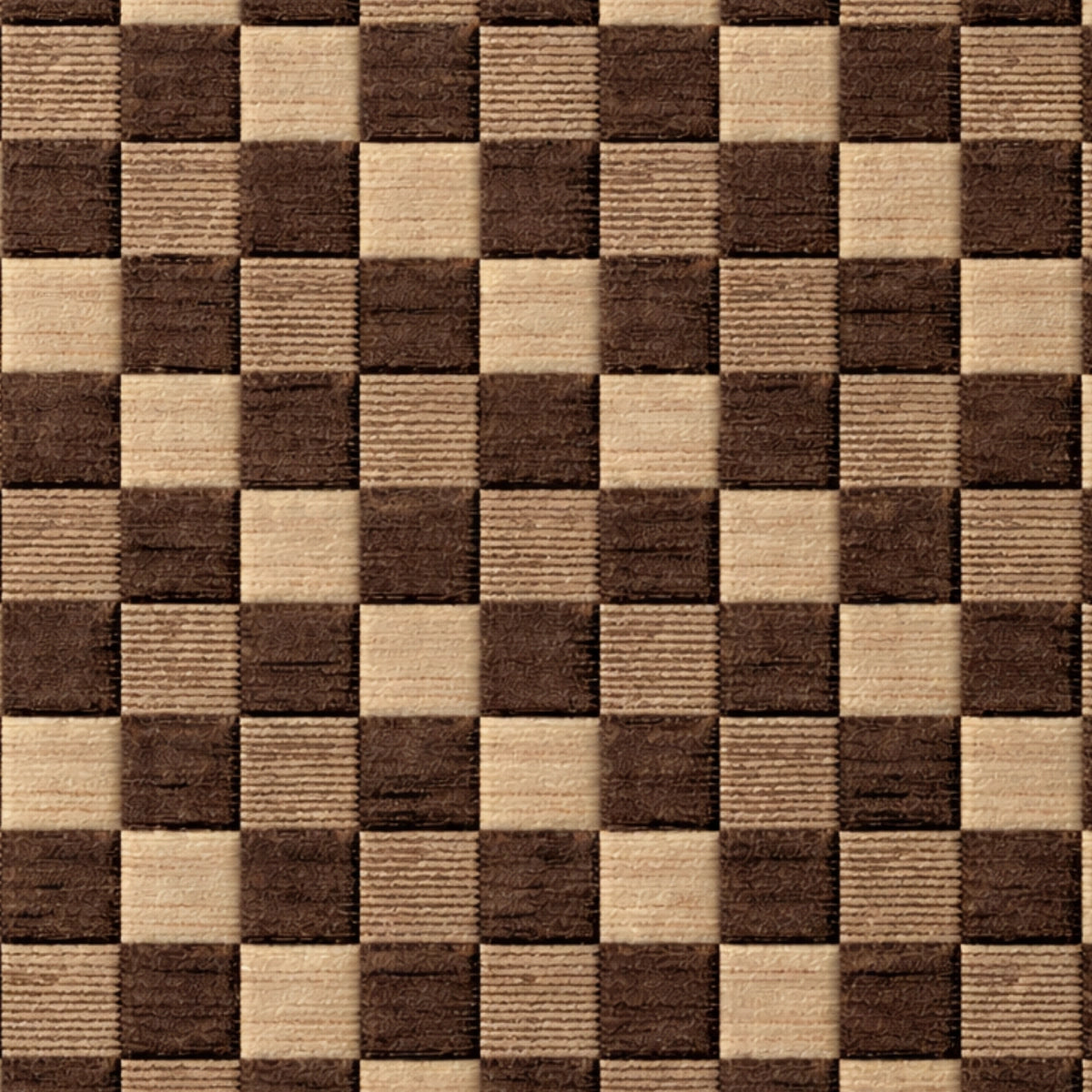 Checkered pattern with brown and beige squares