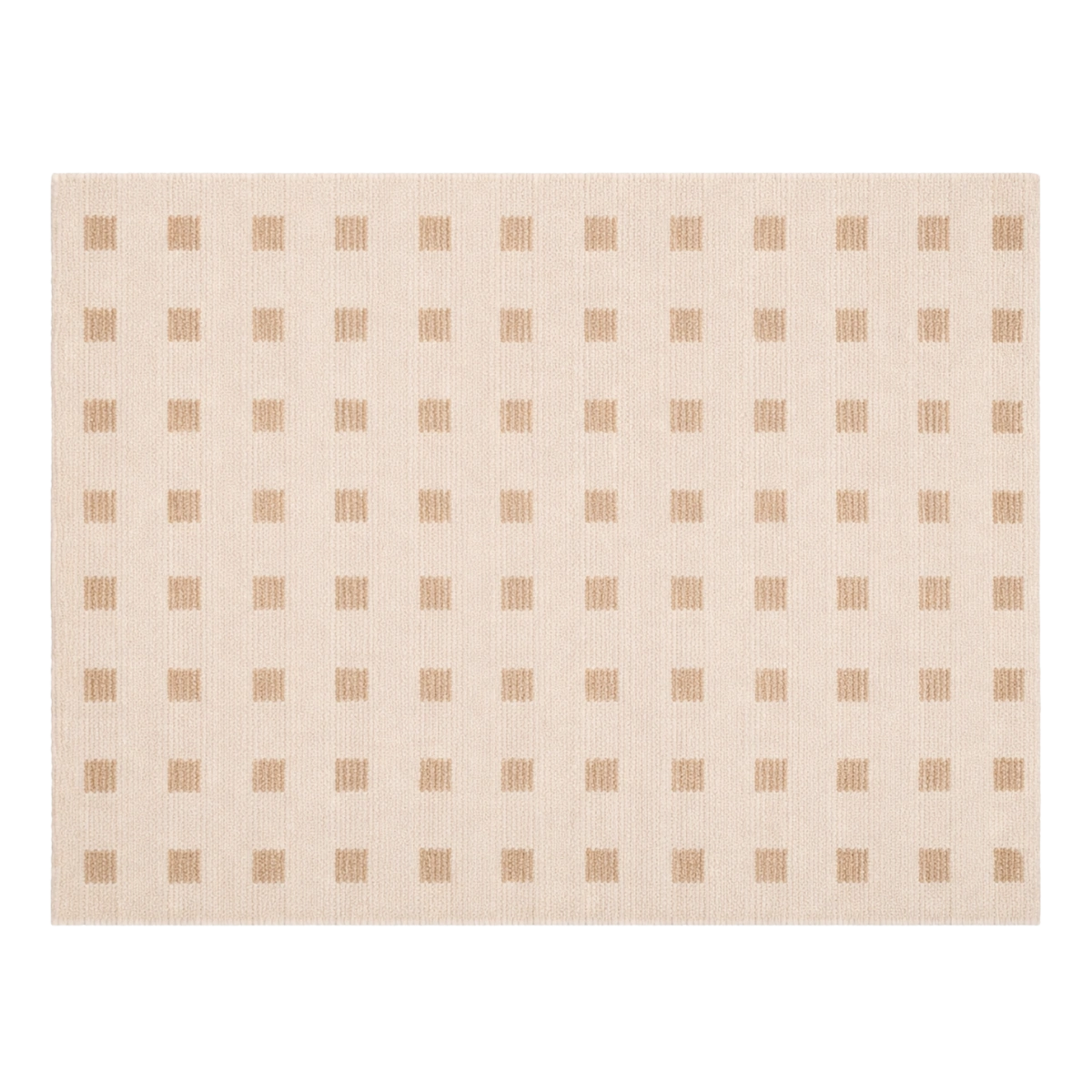 Beige checkered pattern on a white background
